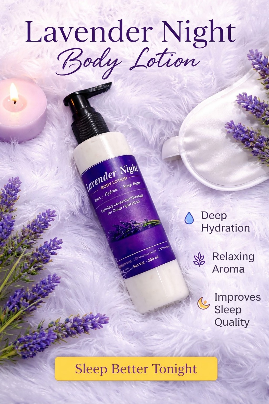 Lavender night body lotion