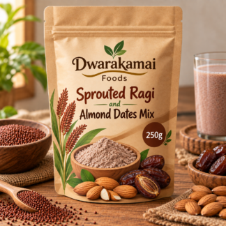 Sprouted Ragi and Almond Dates Mix